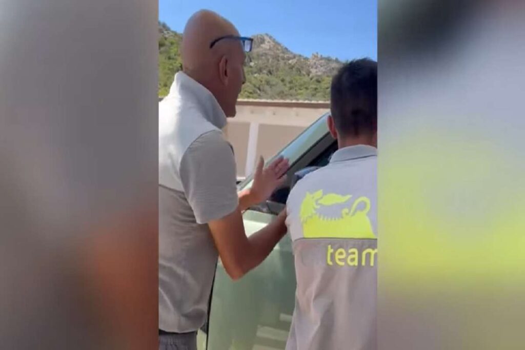 Belen Rodriguez litiga con il benzinaio