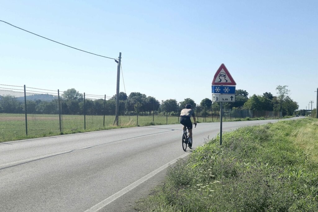 Il luogo dell'incidente avvenuto a Brescia nella notte