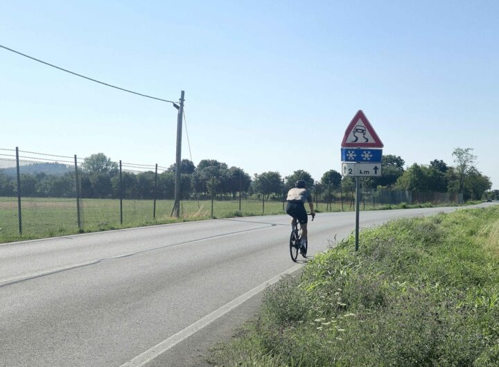Il luogo dell'incidente avvenuto a Brescia nella notte