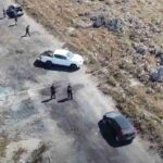 Carabinieri in una ripresa dall'alto