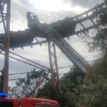 Persone bloccate sulle montagne russe per un guasto