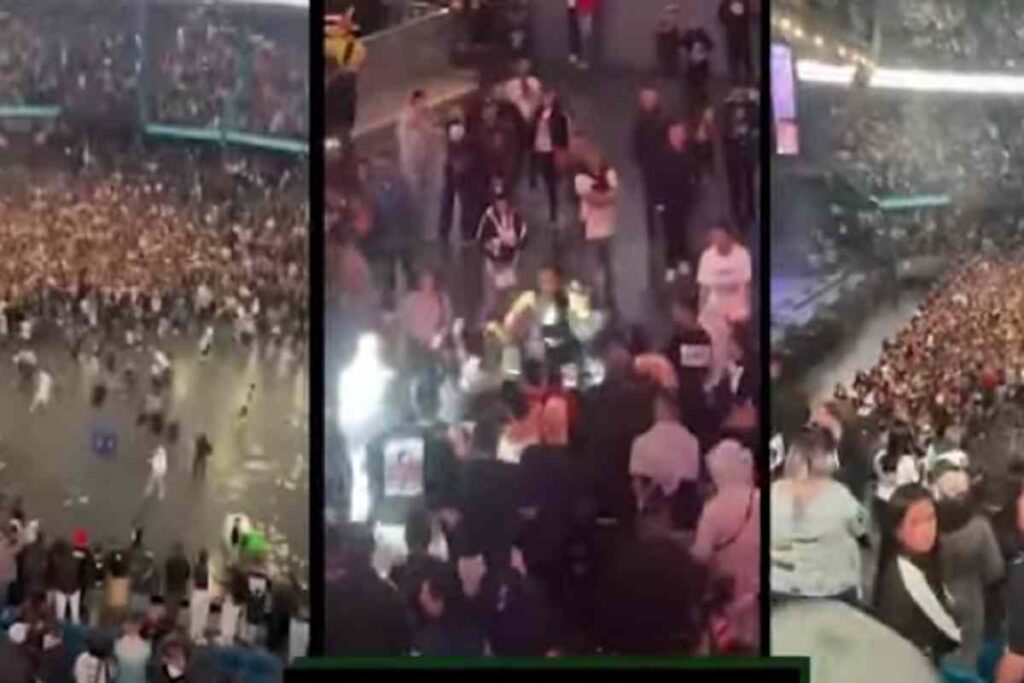 la rissa a Bogotà in Colombia