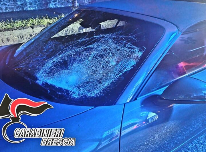 L'auto che ha colpito il 27enne irlandese lungo la Gardesana