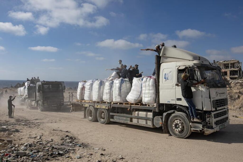 Un camion a Gaza