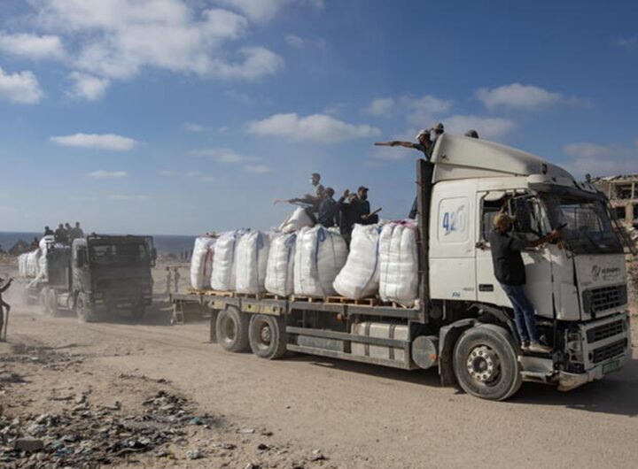 Un camion a Gaza