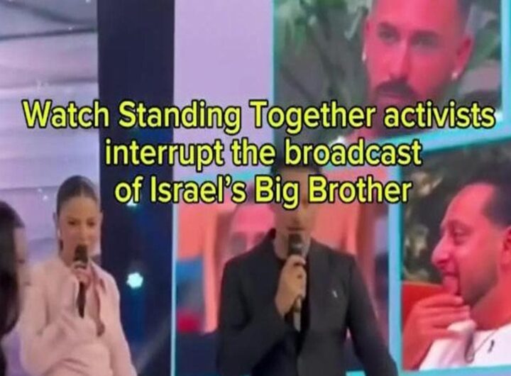 Il video degli attivisti che interrompono una puntata del Grande Fratello israeliano