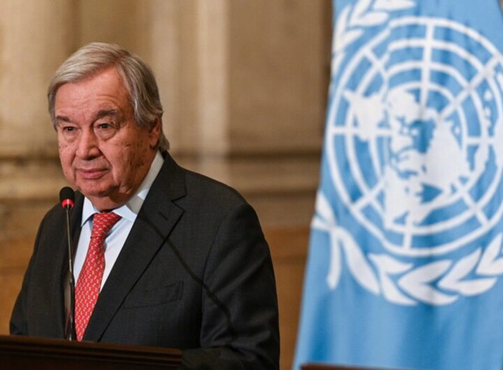 Il segretario generale delle Nazioni unite Antonio Guterres
