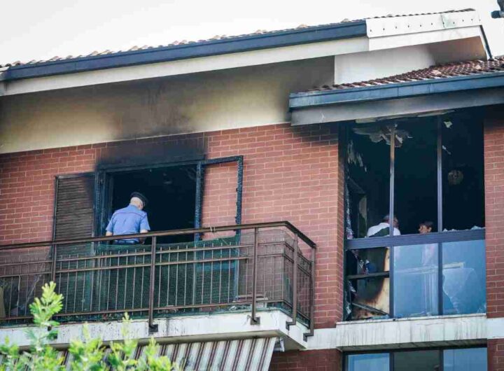 Incendio in una palazzina