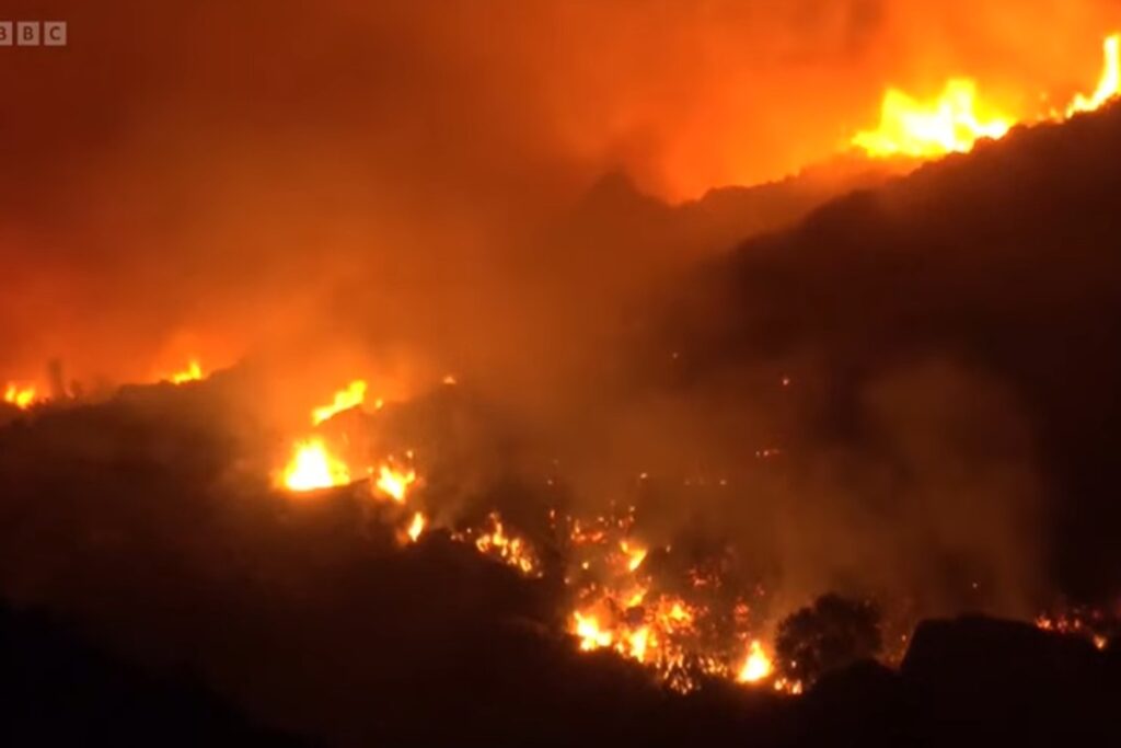 Gli incendi in Francia