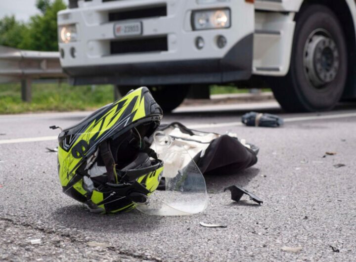 un incidente in moto