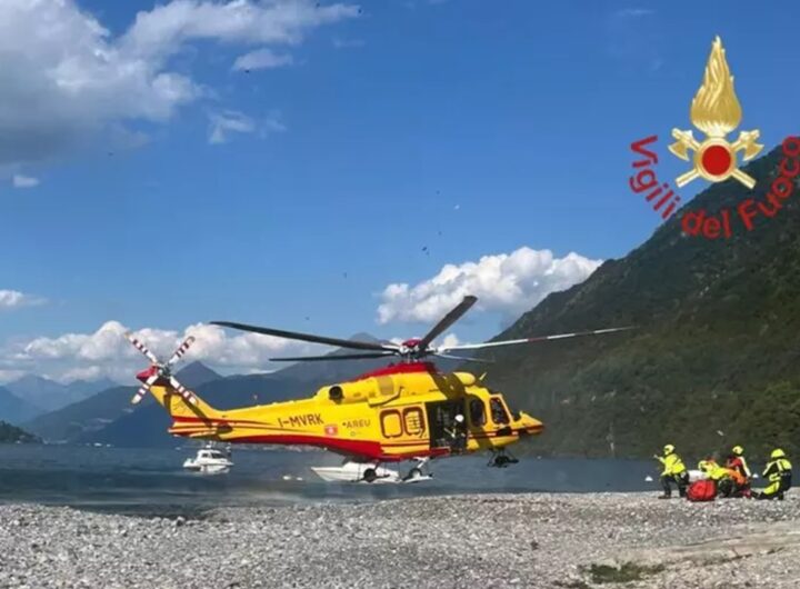 Le ricerche nel lago di Como