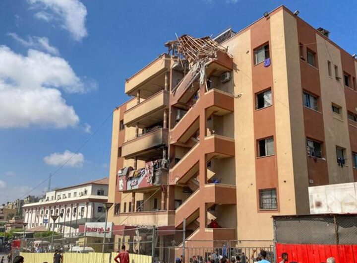 Un ospedale colpito da un drone israeliano