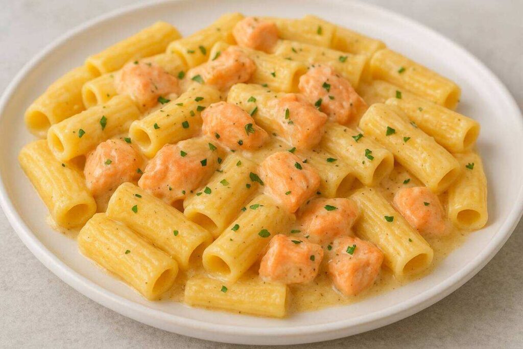 pasta con il salmone