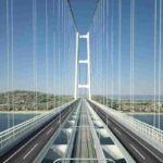 Contabilità creativa per il Ponte: ci hanno sgamato, al massimo Salvini può offrire un cannolo ai siciliani, nella foto un rendering del ponte sullo Stretto