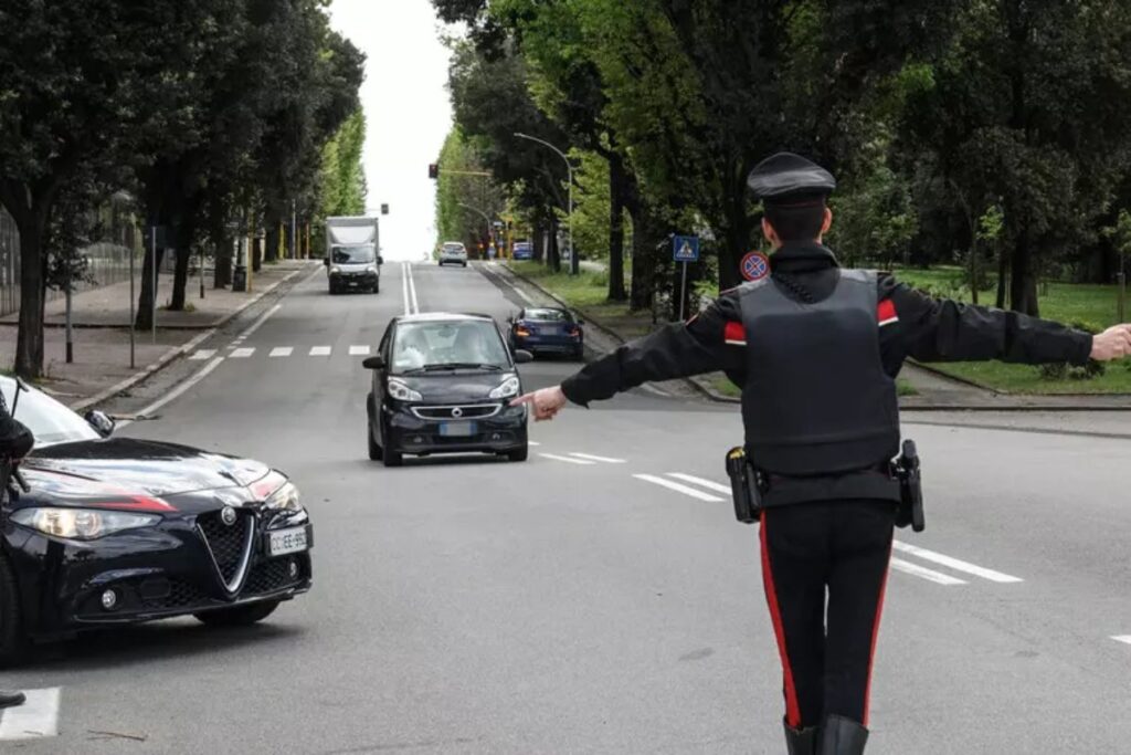 posto blocco carabinieri