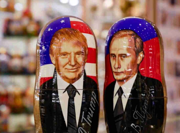 Trump ha subito, ora Zelensky e l’Europa devono ingoiare: le ragioni di Putin, le paure dei Baltici , nella foto le Matrioske di Putin e Trump