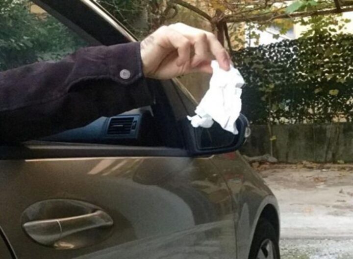 Rifiuti dal finestrino