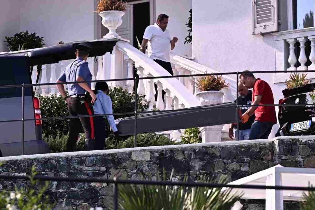 La villa in cui lavorava la vittima. Qui è stata uccisa