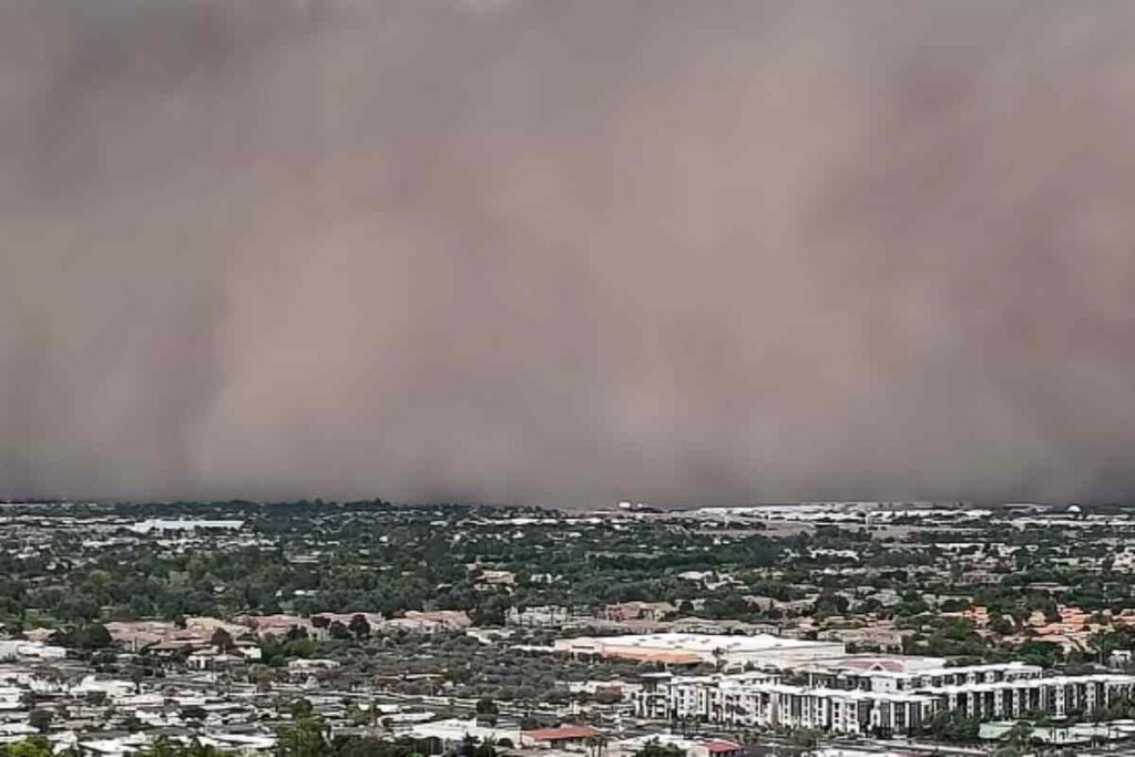 Tempesta di sabbia negli Stati Uniti