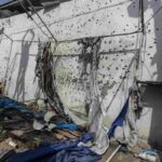 La tenda dei giornalisti morti a Gaza