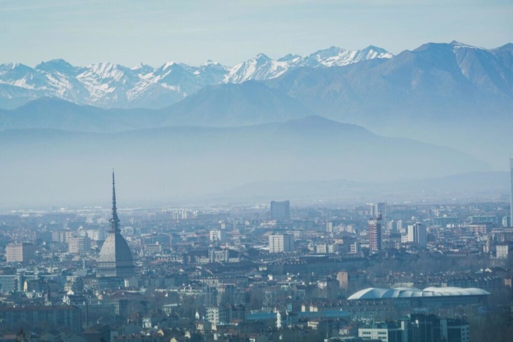una vista di torino