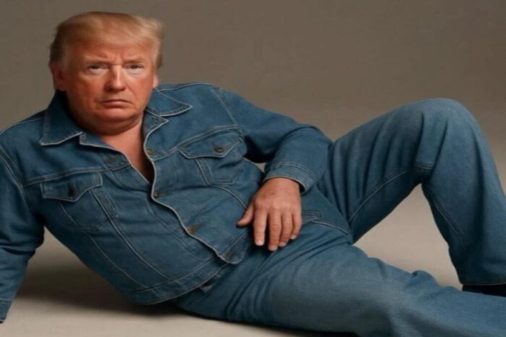 trump in jeans