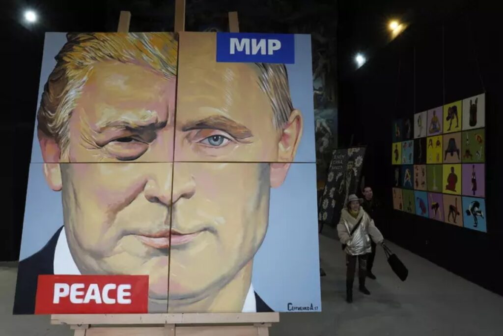 murales putin trump