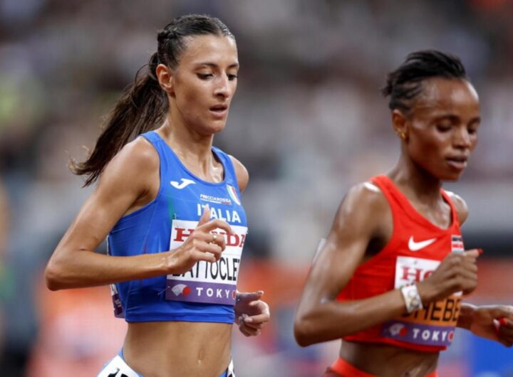 Festa italiana a Tokyo con super Nadia Battocletti: ha vinto due medaglie nello stesso Mondiale, nella foto Battocletti