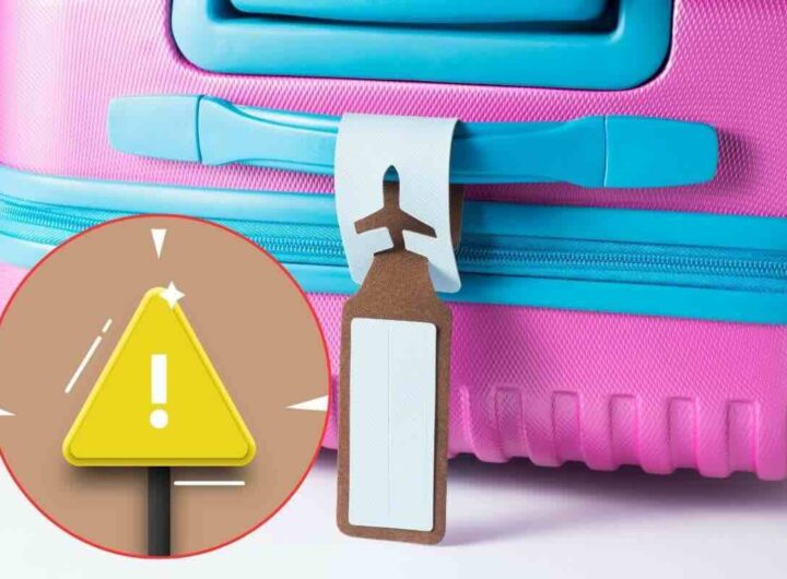 Rischi mettere etichetta sulla valigia
