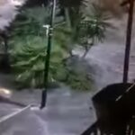 Nubifragio ad Alcamo, il video delle strade come fiumi in piena