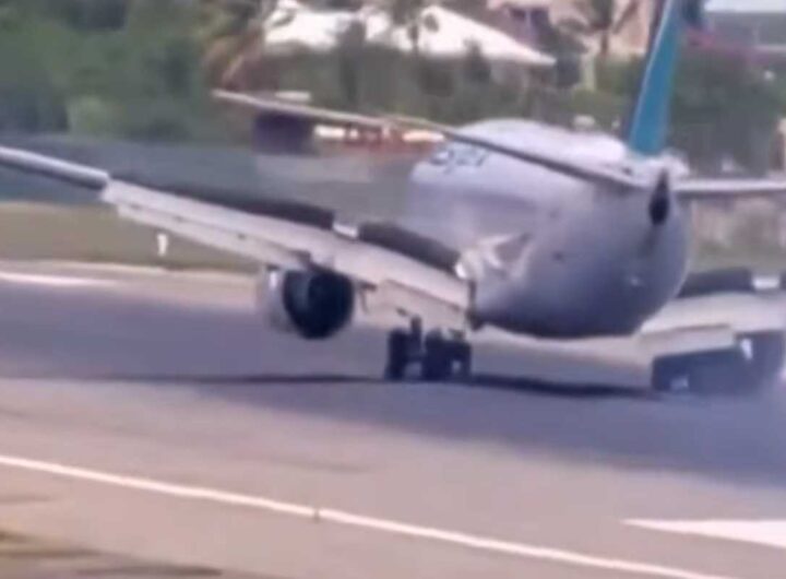 Atterraggio da brividi a Sint Maarten