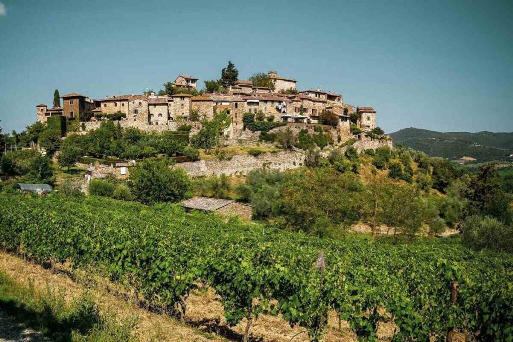 Montefioralle in Toscana