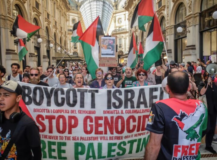 manifestazione contro la politica di israele
