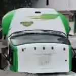 Camion inghiottito in una voragine di 8 metri