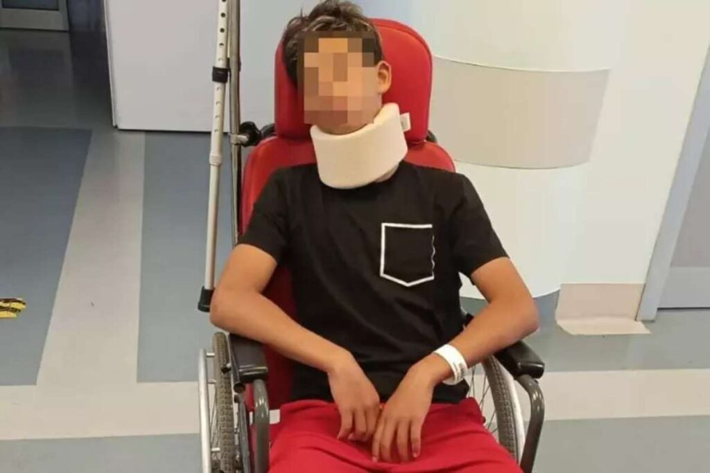 Portiere 13enne in ospedale