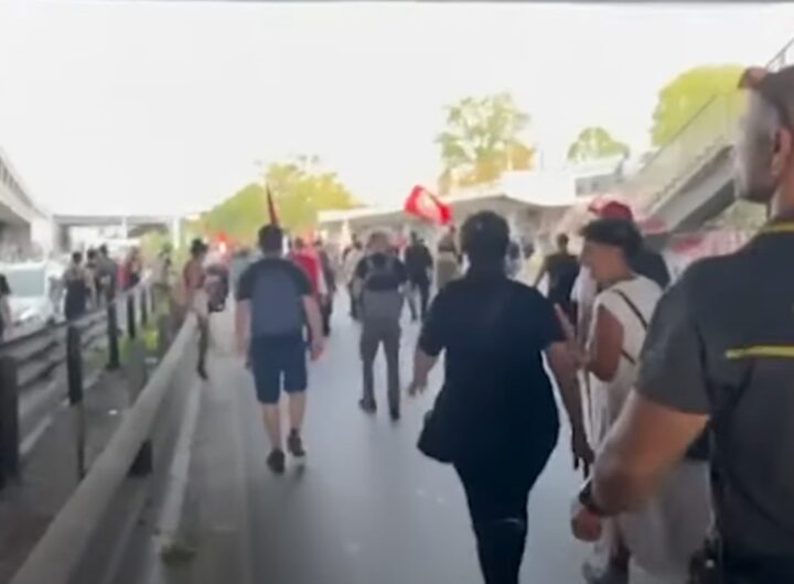 corteo pro pal tangenziale a roma