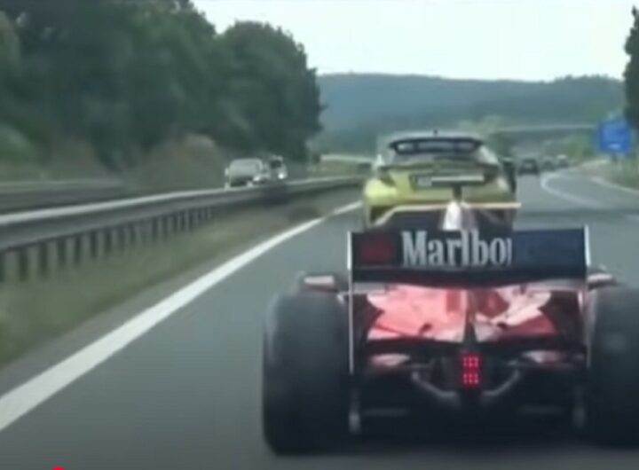 la Ferrari fermata in Repubblica Ceca