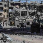 Pace? Per ora si tratta ma in Italia non c’è tregua alla polemica, Landini guida e guarda al (suo) futuro, Nella foto Gaza