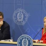 Giorgia Meloni trionfa a Cernobbio, per le ragazze del volley gloria Thai, la crisi di Sinner, chissà cos’ha, nella foto Giorgetti e la Meloni