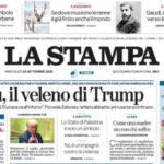 La Stampa, la prima pagina di oggi