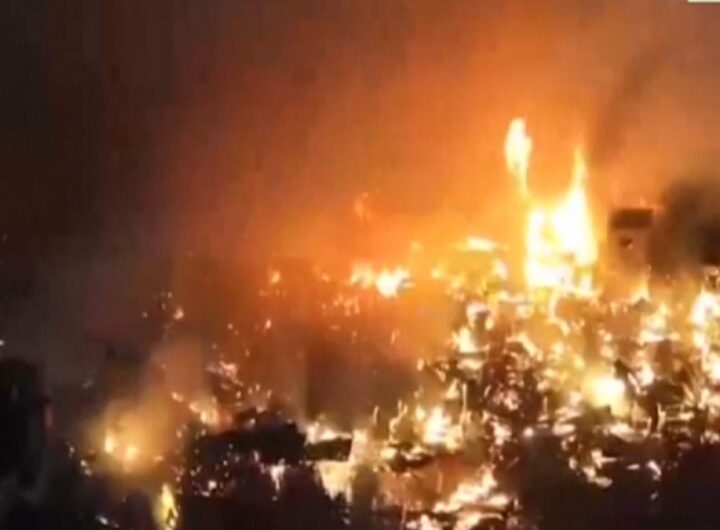 L'incendio che ha colpito le Filippine