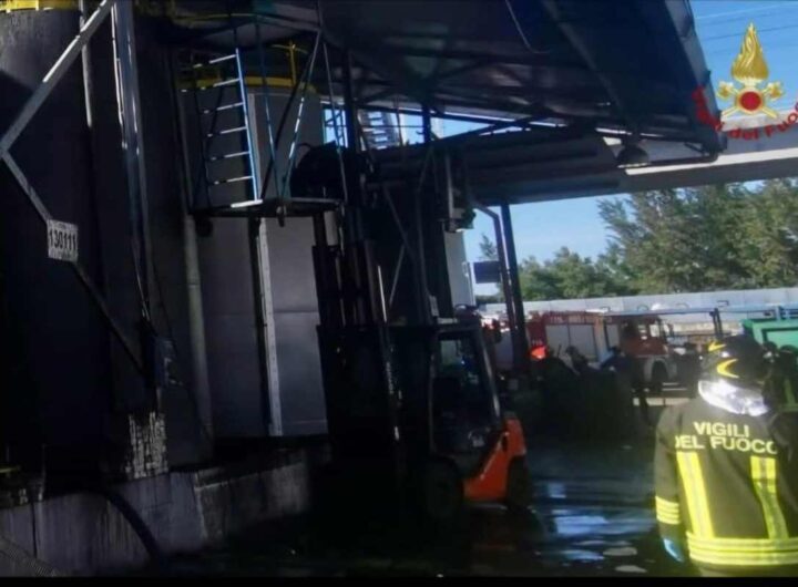 Il serbatoio di oli esausti esploso a Marcianise