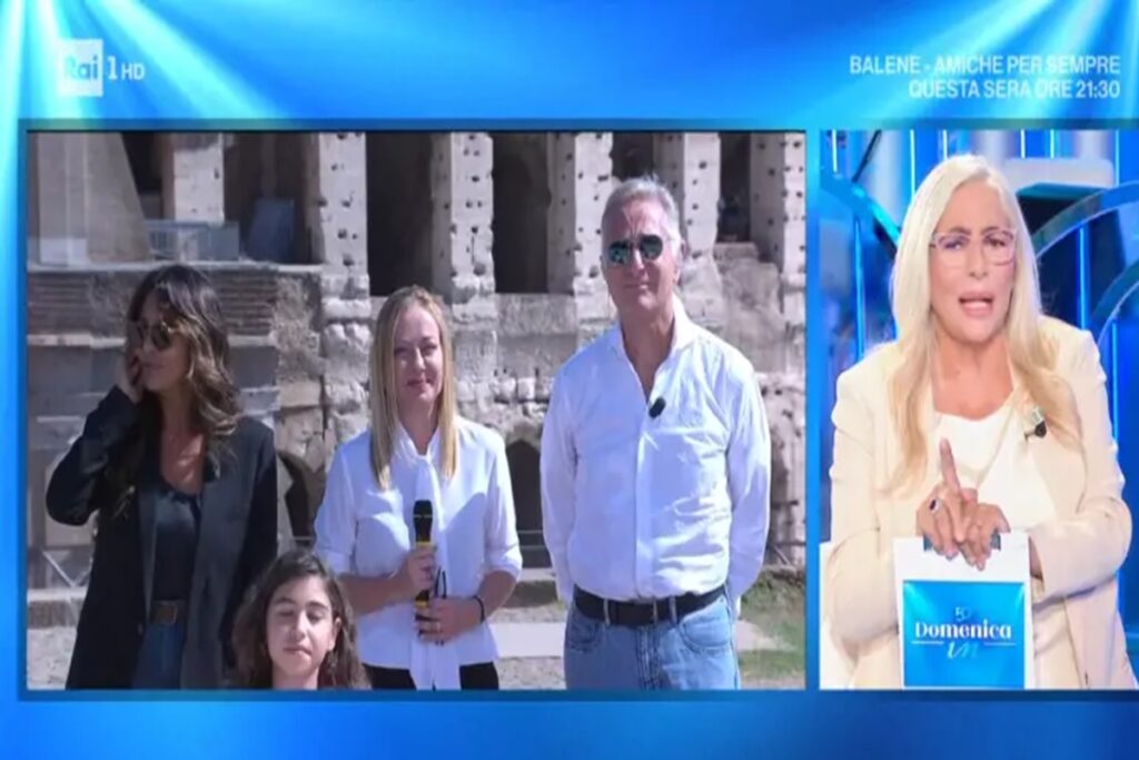 Giorgia Meloni a Domenica In
