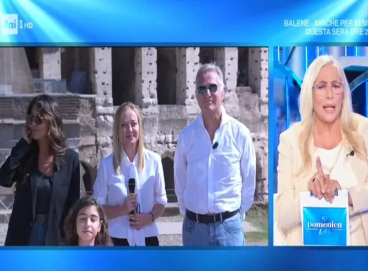 Giorgia Meloni a Domenica In