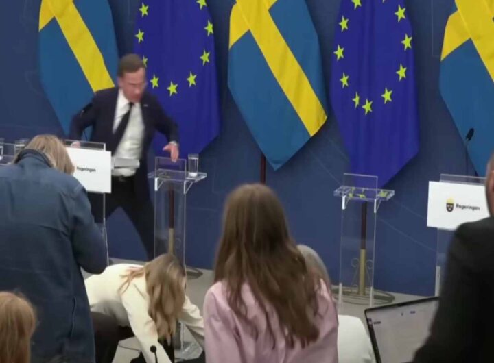 Ministra della Salute svedese sviene in conferenza stampa