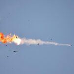 Un missile distrutto in volo