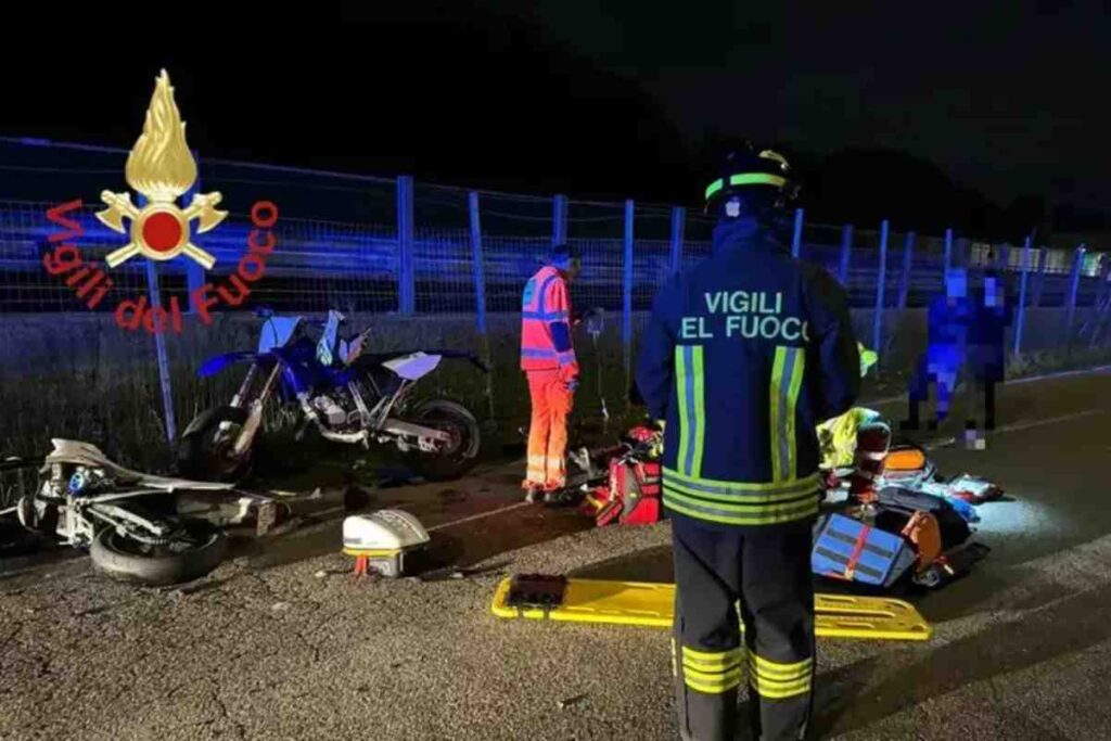 L'incidente in moto in provincia di Como