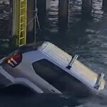 Macchina finita in acqua