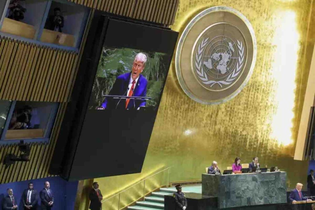 Donald trump parla all'Onu