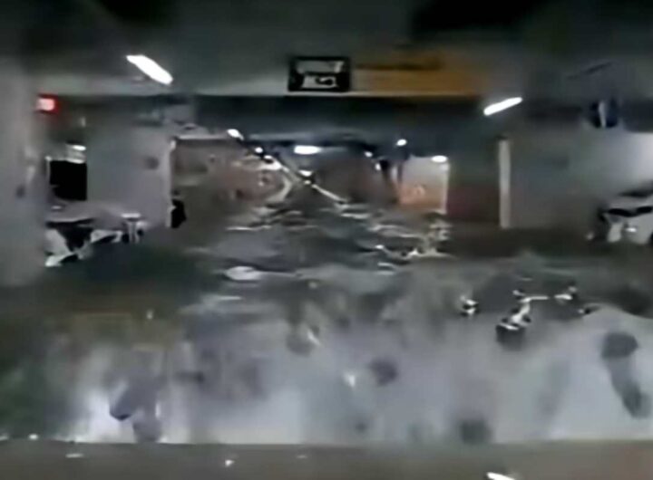 Parcheggio sotterraneo allagato